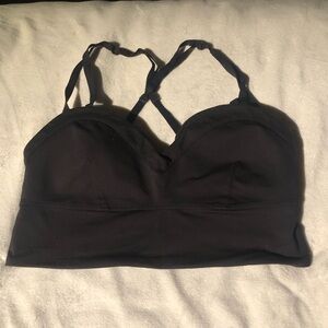 GUC Lululemon Strappy Black Bra Size 0/2